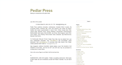Desktop Screenshot of pedlarpress.com